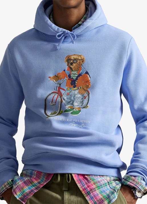 Ralph Lauren Hoodie met logoprint - detail 3 austin blue / blauw
