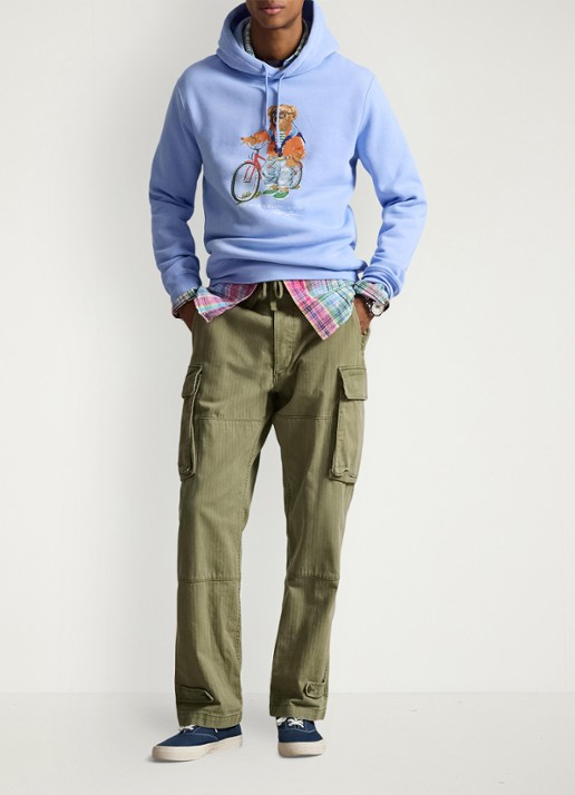 Ralph Lauren Hoodie met logoprint - voorkant 5 austin blue / blauw