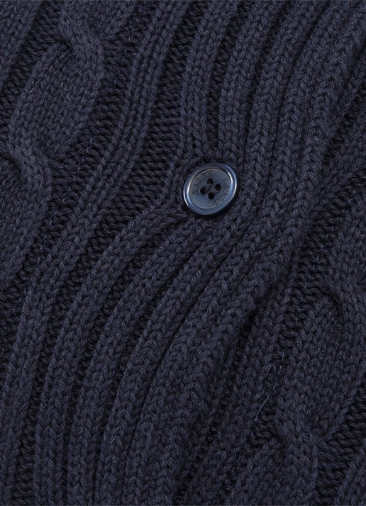 Ralph Lauren Houscou kussensloop van katoen - achterkant donkerblauw
