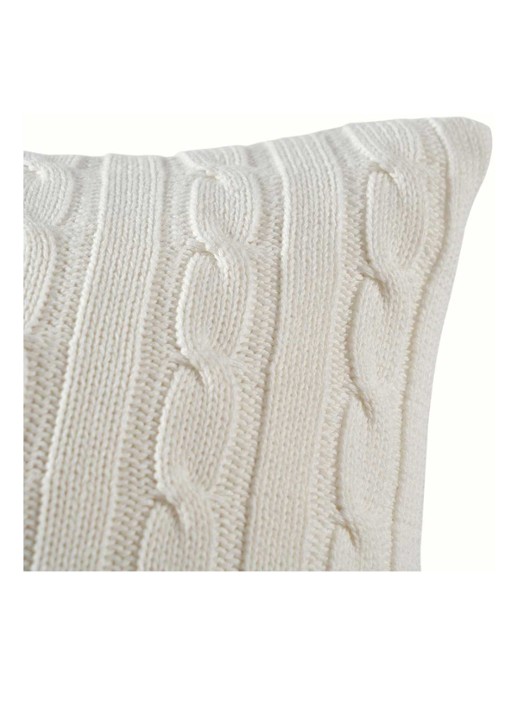 Ralph Lauren Houscou kussensloop van katoen - detail 3 gebroken wit