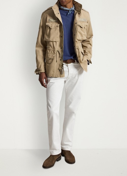 Ralph Lauren Iconisch veldjack - detail 3 khaki