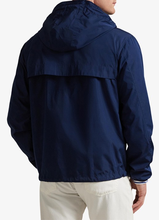 Ralph Lauren Jack met capuchon en steekzakken - achterkant 3 newport navy / donkerblauw