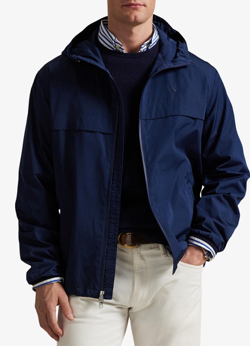 Ralph Lauren Jack met capuchon en steekzakken - detail 4 newport navy / donkerblauw