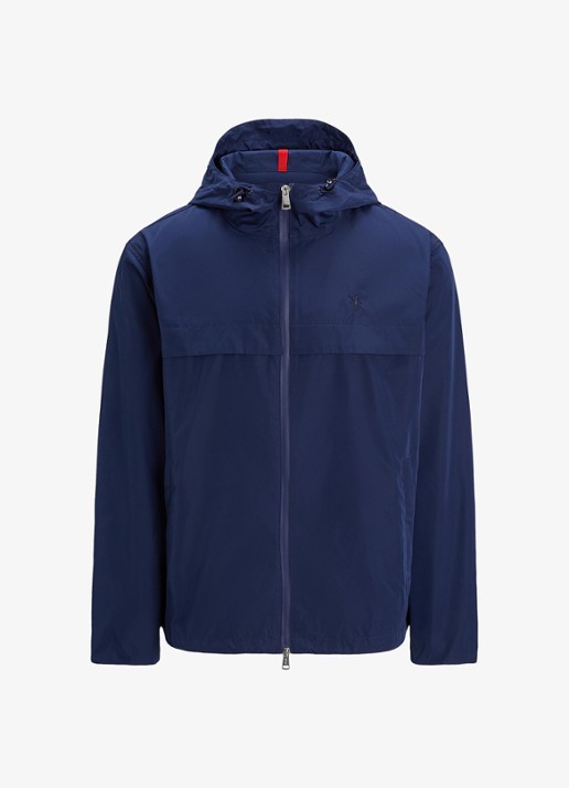 Ralph Lauren Jack met capuchon en steekzakken - voorkant newport navy / donkerblauw
