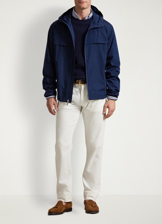 Ralph Lauren Jack met capuchon en steekzakken - voorkant 2 newport navy / donkerblauw