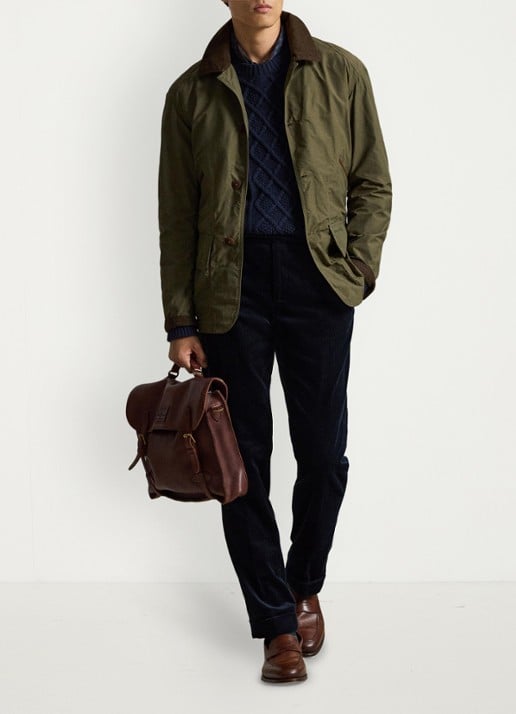 Ralph Lauren Jack met details van corduroy en opgestikte zakken