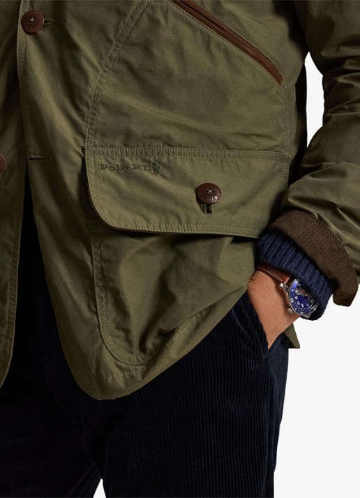 Ralph Lauren Jack met details van corduroy en opgestikte zakken - detail 5 canopy olive / olijfgroen