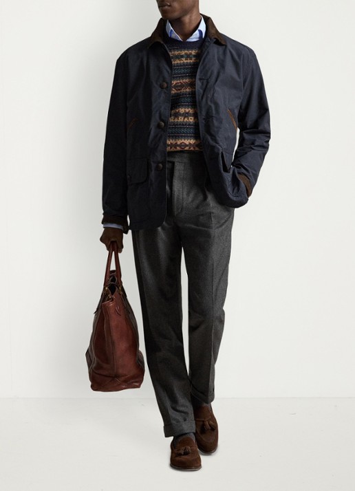 Ralph Lauren Jack met details van corduroy en opgestikte zakken - detail 4 collection navy / blauw