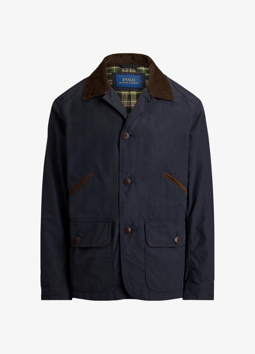 Ralph Lauren Jack met details van corduroy en opgestikte zakken - voorkant collection navy / blauw