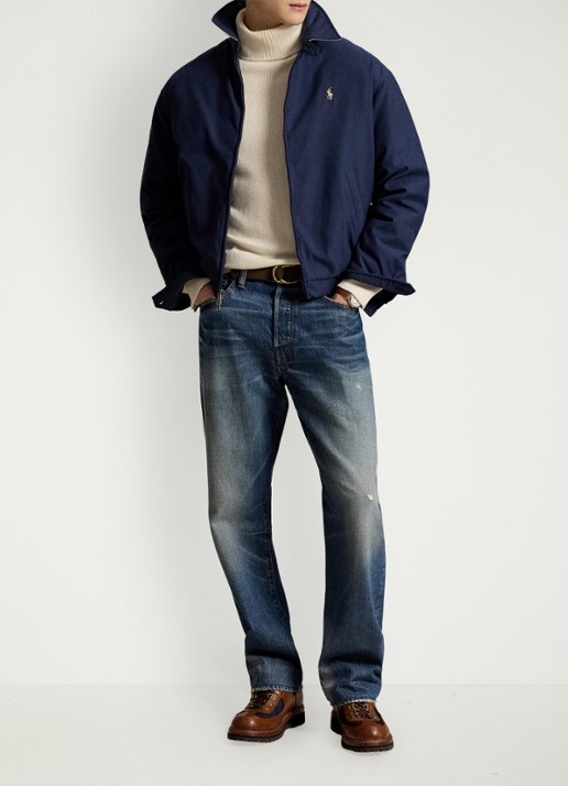 Ralph Lauren Jack met donsvulling en steekzakken - detail 4 refined navy / donkerblauw