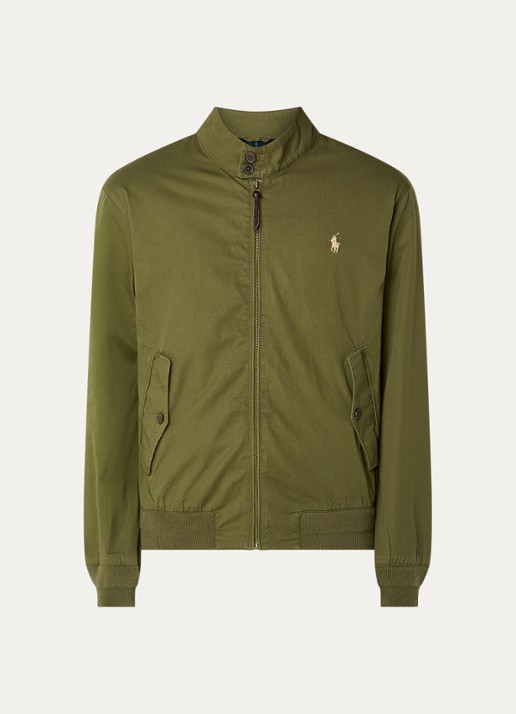 Ralph Lauren Jack met klepzakken en logoborduring - voorkant new olive / groen