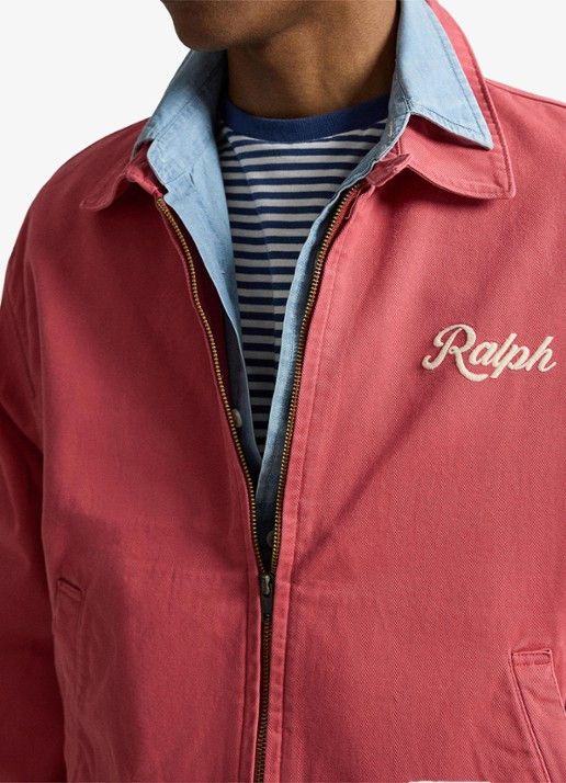 Ralph Lauren Jack met logoborduring - detail nantucket red / rood