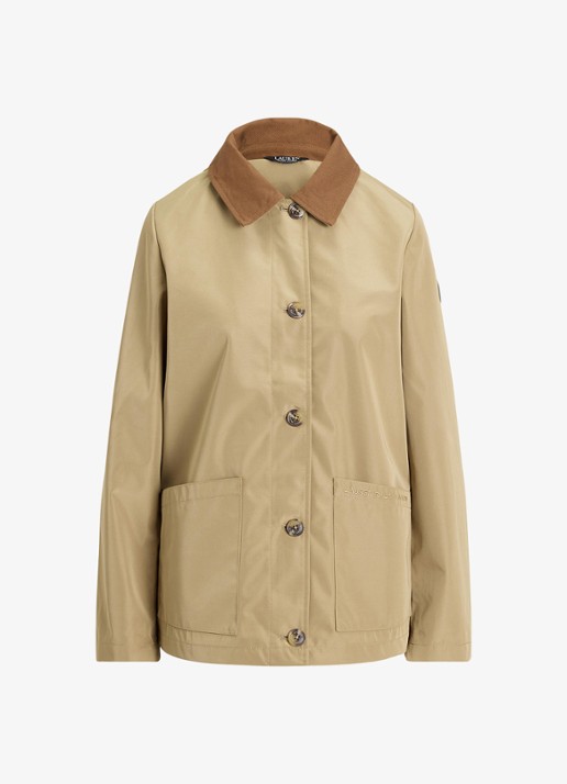 Ralph Lauren Jack met opstikzakken en waterafstotende coating - voorkant 2 birch tan / beige