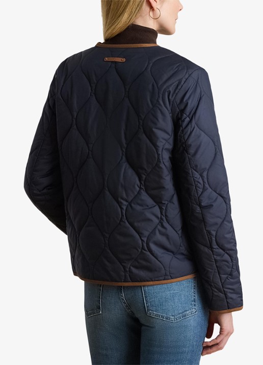 Ralph Lauren Jack met quilt patroon en steekzakken - achterkant 4 blauw