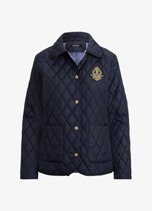 Ralph Lauren Jack met quiltpatroon en steekzakken - voorkant 3 donkerblauw