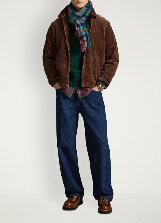 Ralph Lauren Jack van corduroy met logoborduring - detail 2 pale russet / bruin