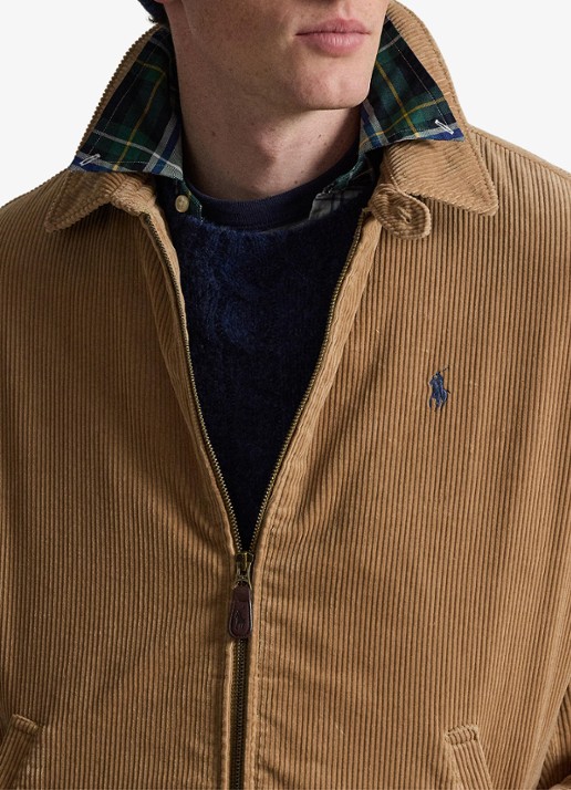 Ralph Lauren Jack van corduroy met logoborduring - detail 3 vintage khaki / khaki