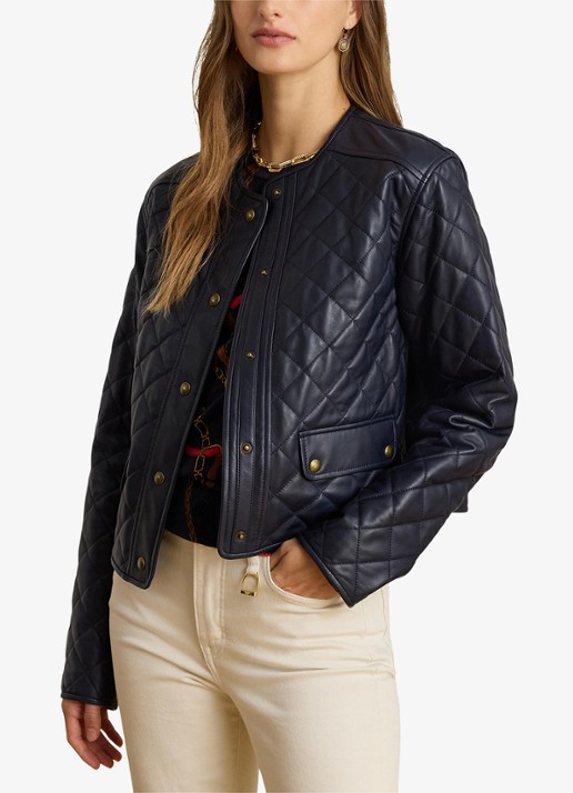 Ralph Lauren Jack van lamsleer met quilt patroon