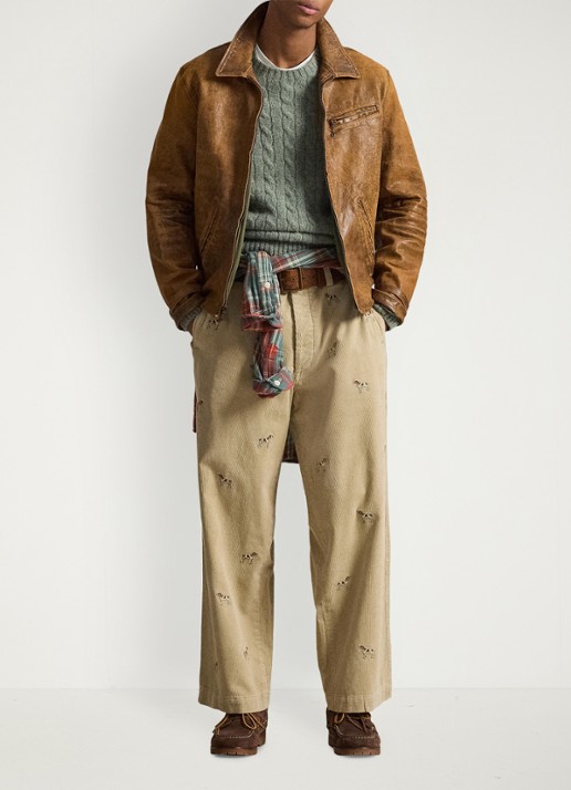 Ralph Lauren Jack van schapenleer met ritszakken