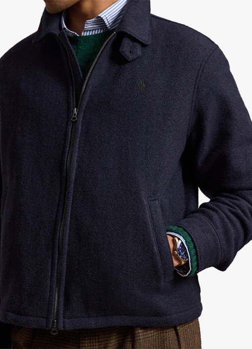 Ralph Lauren Jack van wol met steekzakken - detail 4 collection navy / donkerblauw