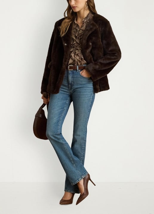 Ralph Lauren Jas van imitatiebont