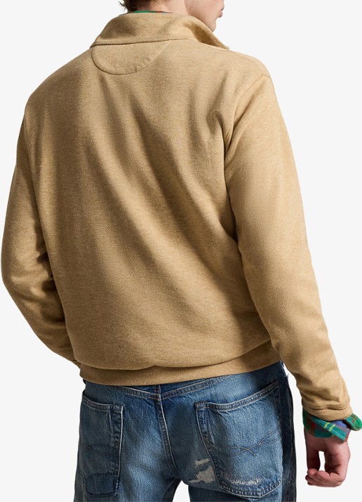 Ralph Lauren Jersey double-knit trui met Polo Bear - achterkant 3 camel