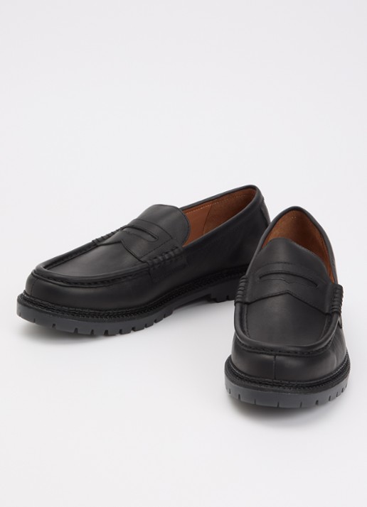 Ralph Lauren Jett loafer van leer - detail 3 zwart