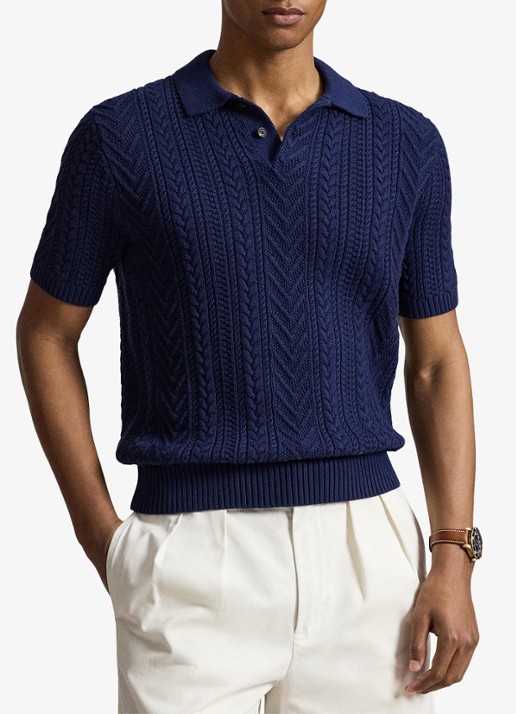 Ralph Lauren Kabelgebreide polo