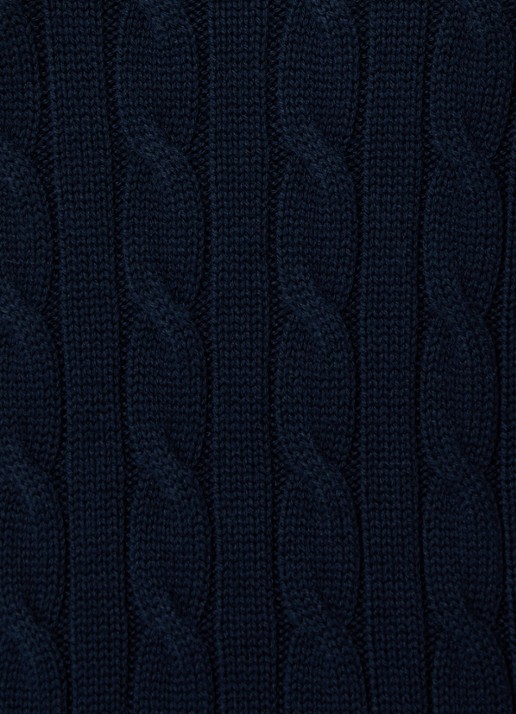 Ralph Lauren Kabelgebreide trui met logoborduring - detail 7 lauren navy / donkerblauw