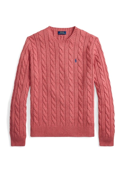 Ralph Lauren Kabelgebreide trui met logoborduring