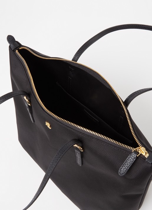 Ralph Lauren Keaton schoudertas met logo - detail 2 zwart