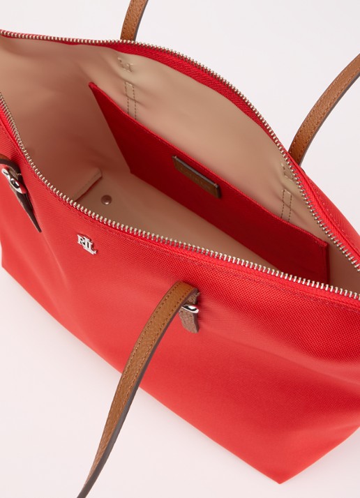 Ralph Lauren Keaton schoudertas met logo - detail 2 rood