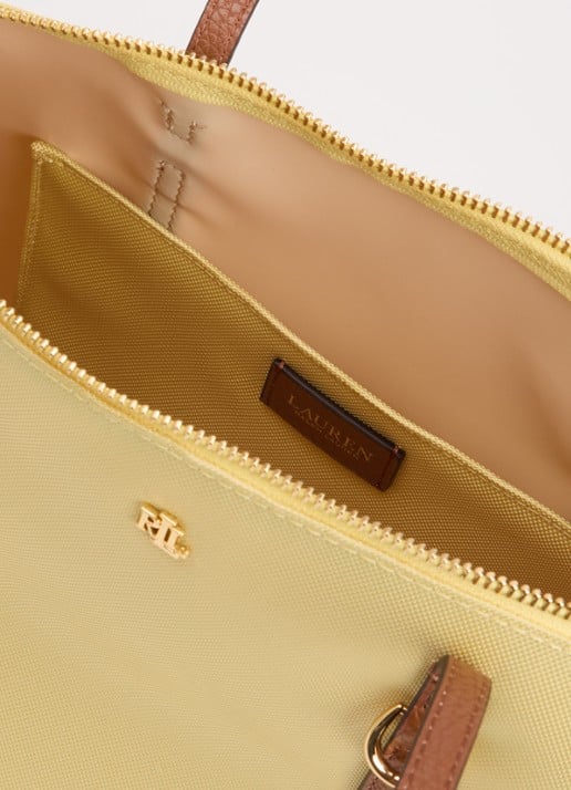 Ralph Lauren Keaton schoudertas met logo - detail 2 geel