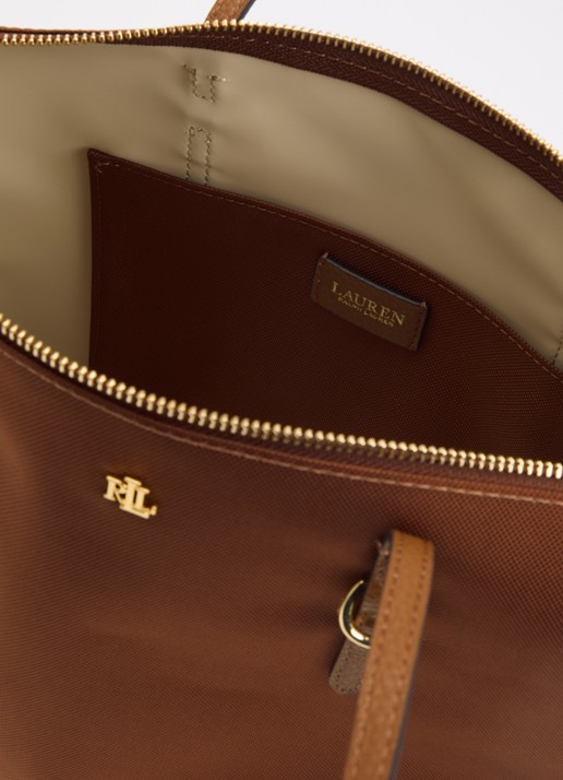 Ralph Lauren Keaton shopper met logo - detail 2 bruin