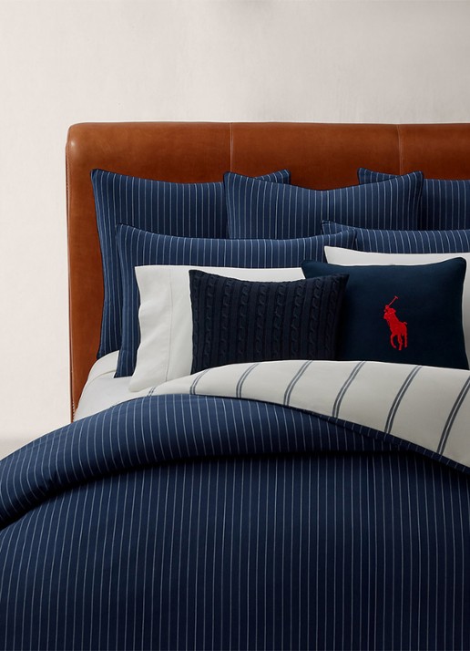 Ralph Lauren Kerrigan kussensloop - detail 5 donkerblauw