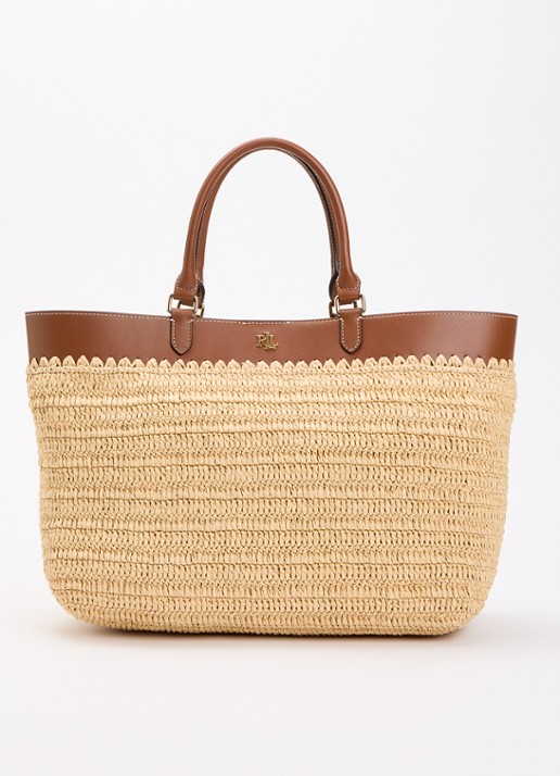 Ralph Lauren Kyla Large handtas met leren details