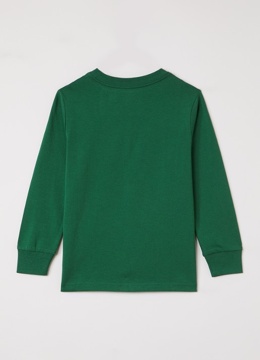 Ralph Lauren Longsleeve met logoborduring - voorkant 3 donkergroen