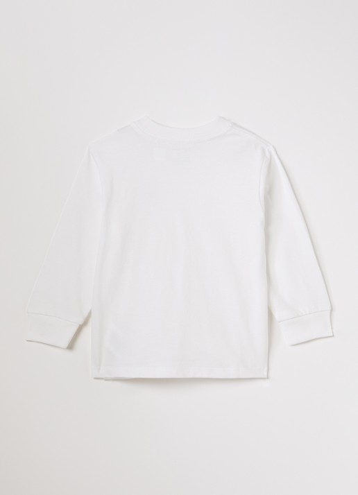Ralph Lauren Longsleeve met logoborduring  - voorkant 2 wit