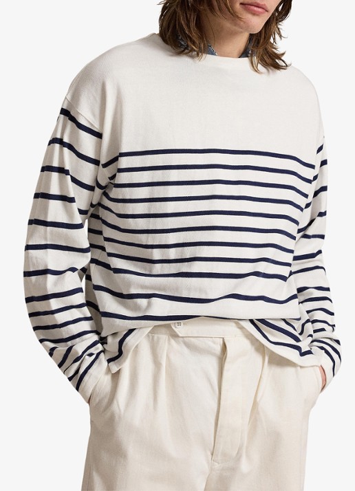 Ralph Lauren Longsleeve met streepprint en boothals