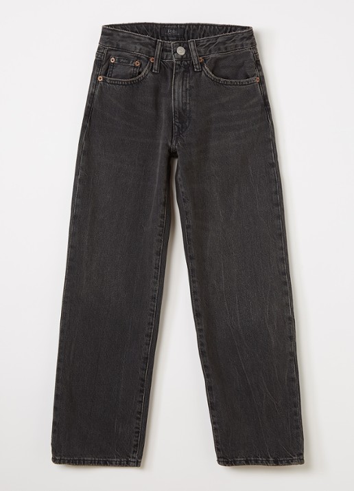 Ralph Lauren Loose fit jeans met gekleurde wassing - voorkant 2 zwart