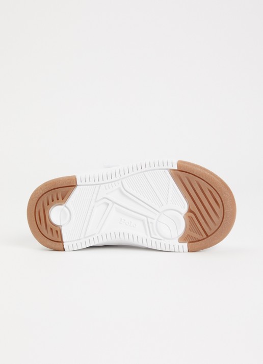 Ralph Lauren Master Court sneaker met logoborduring - detail 3 donkergroen