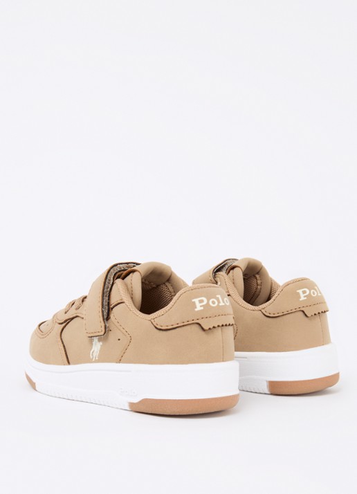 Ralph Lauren Master Court sneaker met logoborduring - achterkant 4 camel