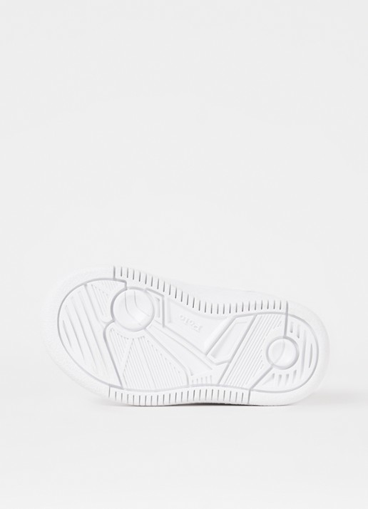Ralph Lauren Master Court sneaker met logoborduring - detail wit
