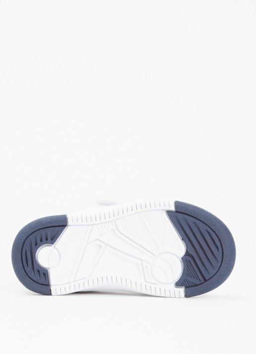Ralph Lauren Masters Court sneaker met logo  - detail beige