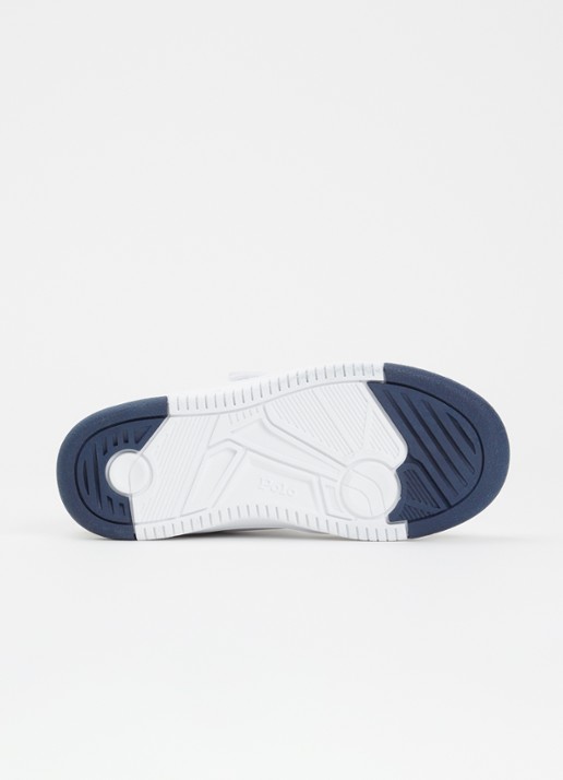 Ralph Lauren Masters Court Sneaker met logoborduring - detail beige