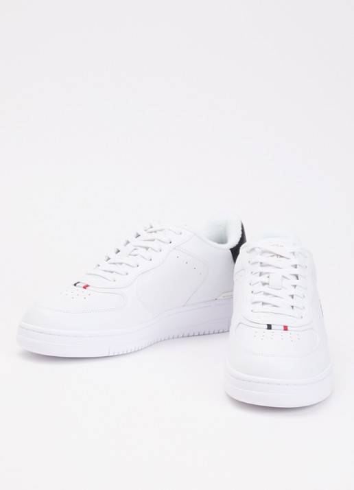 Ralph Lauren Masters Court sneaker van leer - detail 2 wit