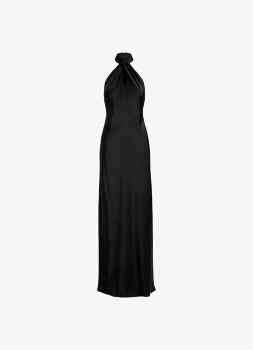 Ralph Lauren Maxi halterjurk van satijn