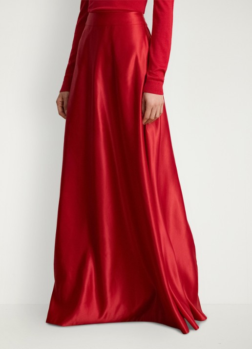 Ralph Lauren Maxi rok van satijn