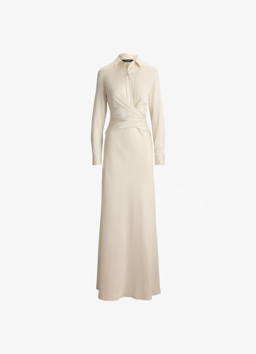 Ralph Lauren Maxi tuniekjurk met plooidetail