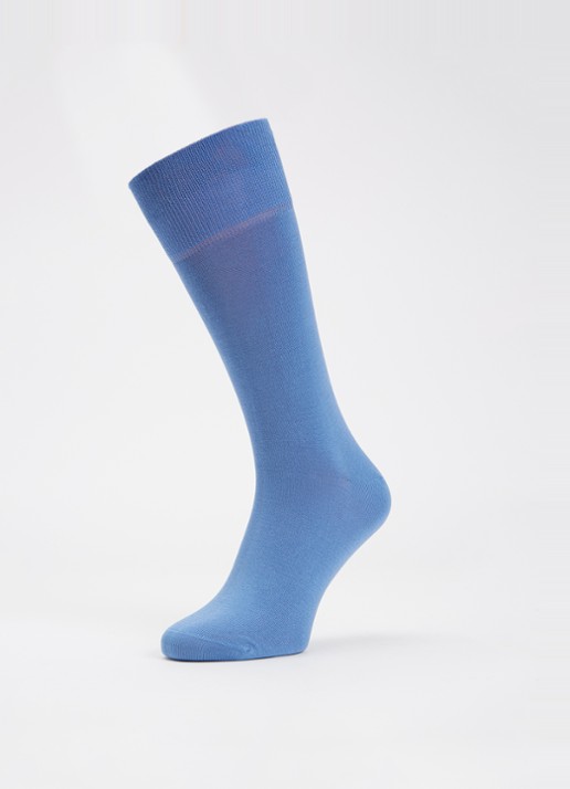 Ralph Lauren Mercerized sokken met logoborduring in 3-pack - detail blauw